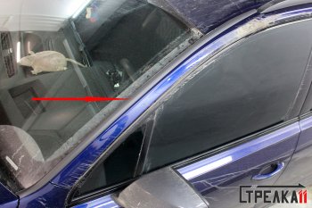 1 849 р. Водостоки лобового стекла Стрелка 11  Audi Q7  4M (2015-2024)  с доставкой в г. Калуга. Увеличить фотографию 1