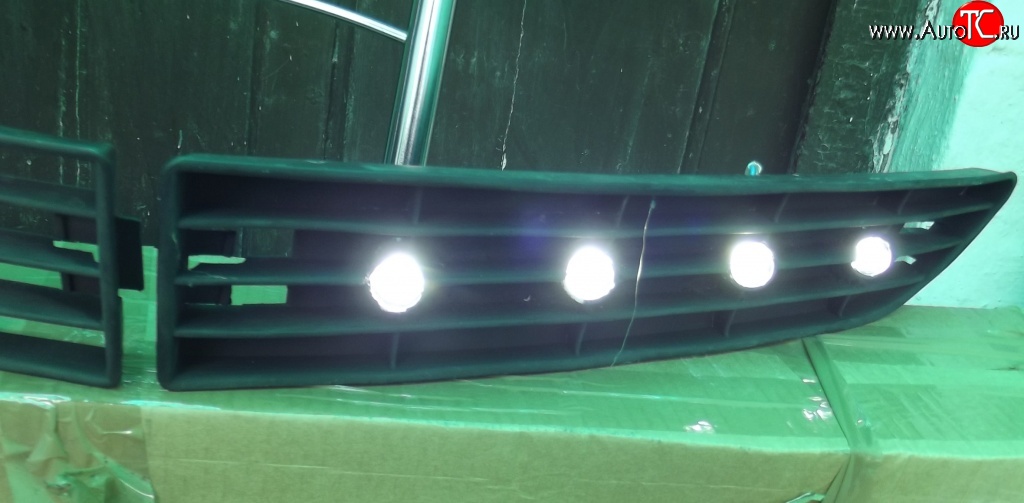 2 179 р. Разработка и создание уникальных дневных ходовых огней LED АвтоТК Audi RS6 C6 седан (2007-2010) (4 LED/модуль, Цвет свечения: холодный белый, Выключение ДХО при габаритах, Взамен ПТФ)  с доставкой в г. Калуга