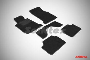2 699 р. Комплект ворсовых ковриков в салон LUX Seintex BMW 1 серия F20 хэтчбэк 5 дв. дорестайлинг (2012-2015) (Чёрный)  с доставкой в г. Калуга. Увеличить фотографию 1