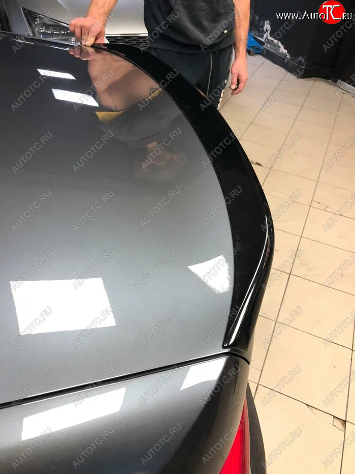8 499 р. Лип спойлер М-Perfomance  BMW 3 серия  G20 (2018-2022) (цвет: черный глянец)  с доставкой в г. Калуга