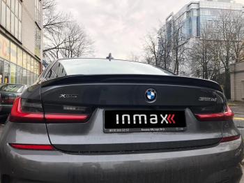 8 499 р. Лип спойлер М-Perfomance  BMW 3 серия  G20 (2018-2022) (цвет: черный глянец)  с доставкой в г. Калуга. Увеличить фотографию 8