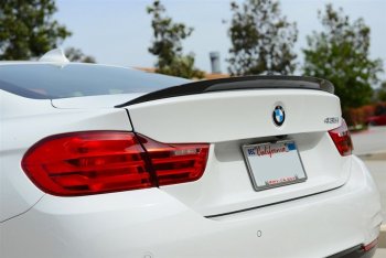 4 149 р. Спойлер багажника Performance BMW 4 серия F32 купе дорестайлинг (2013-2017) (Неокрашенный)  с доставкой в г. Калуга. Увеличить фотографию 1