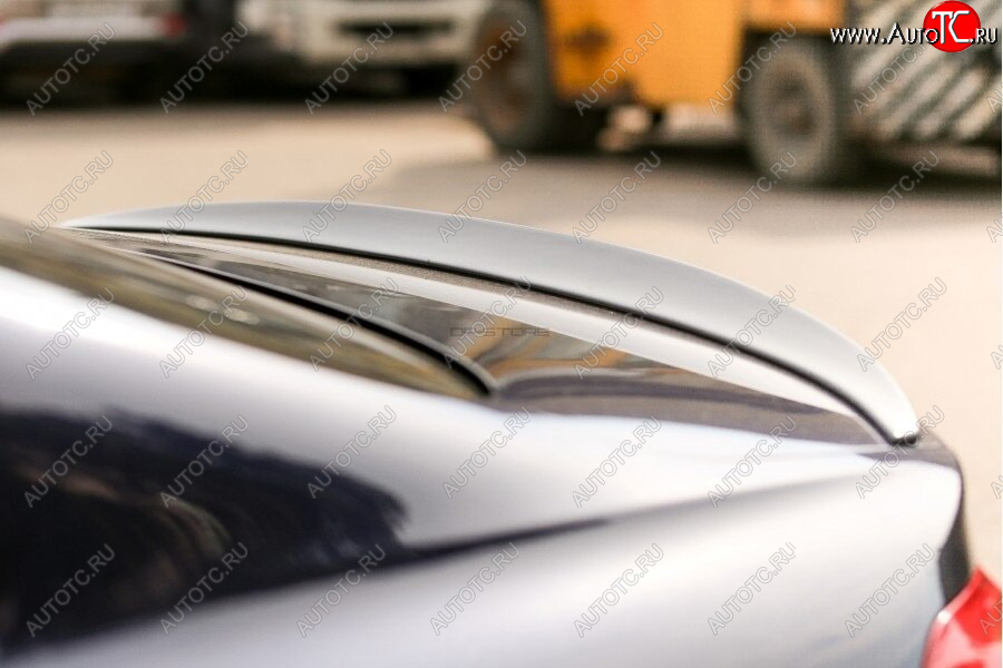 7 899 р. Лип спойлер М-Perfomance  BMW 4 серия  F32 (2013-2020) (цвет: черный глянец)  с доставкой в г. Калуга