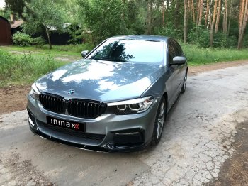 15 999 р. Сплиттер переднего бампера M-Performance  BMW 5 серия  G30 (2016-2020) (Черный глянцевый)  с доставкой в г. Калуга. Увеличить фотографию 7