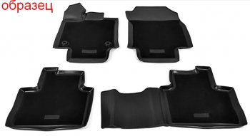 Комплект комбинированых ковриков в салон с повышенной износостойкостью Unidec (полиуретан, текстиль) BMW 5 серия G30 дорестайлинг, седан (2016-2020)  (Черный)
