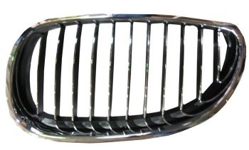 1 899 р. Левая решетка радиатора SAT  BMW 5 серия ( E60,  E61) (2003-2010) (Хром)  с доставкой в г. Калуга. Увеличить фотографию 1