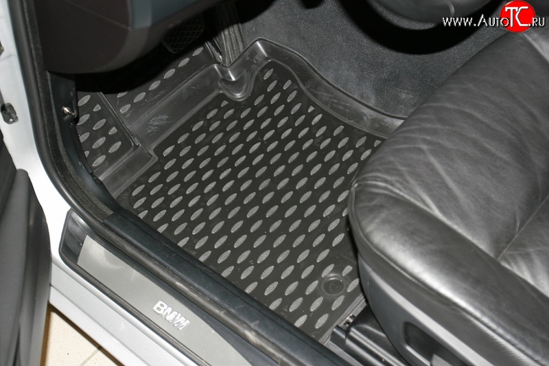 2 599 р. Коврики в салон Element 4 шт. (полиуретан)  BMW 5 серия  E60 (2003-2007) (Черные)  с доставкой в г. Калуга
