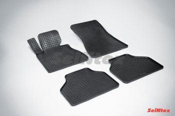 Износостойкие резиновые коврики в салон Сетка Seintex BMW 7 серия E65,E66, E67, E68 дорестайлинг, седан (2001-2005)