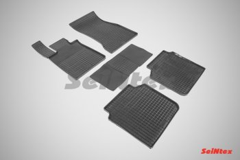 5 999 р. Износостойкие резиновые коврики в салон Сетка Seintex  BMW 7 серия  G11-G12 (2015-2024)  с доставкой в г. Калуга. Увеличить фотографию 1