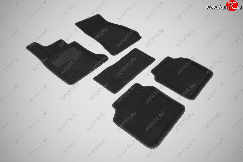 4 999 р. Износостойкие коврики в салон 3D BMW 7 Ser G-12 черные (компл)  BMW 7 серия  G11-G12 (2015-2024)  с доставкой в г. Калуга