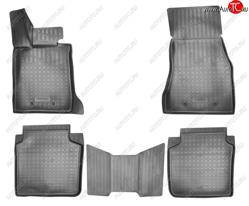 2 869 р. Комплект ковриков в салон Norplast Unidec (Long)  BMW 7 серия  G11-G12 (2015-2024) (Цвет: черный)  с доставкой в г. Калуга