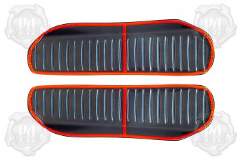 869 р. Комплект накладок на порожки автомобиля RA  BMW X3  G01 (2017-2023) (Задние - арочная часть (со скотчем))  с доставкой в г. Калуга. Увеличить фотографию 5