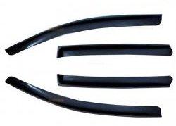 999 р. Комплект дефлекторов окон (ветровиков) 4 шт. (седан) Russtal BMW 5 серия E34 седан дорестайлинг (1988-1994)  с доставкой в г. Калуга. Увеличить фотографию 1