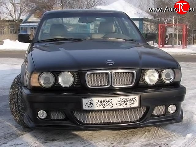 6 899 р. Передний бампер RIEGER BMW 5 серия E34 седан дорестайлинг (1988-1994) (Неокрашенный)  с доставкой в г. Калуга