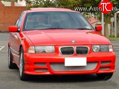 8 149 р. Передний бампер Seidl V2 BMW 3 серия E36 седан (1990-2000) (Неокрашенный)  с доставкой в г. Калуга