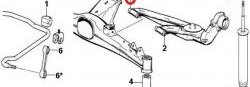 829 р. Полиуретановый сайлентблок задней подвески, нижнего рычага Точка Опоры BMW 3 серия E36 седан (1990-2000)  с доставкой в г. Калуга. Увеличить фотографию 2