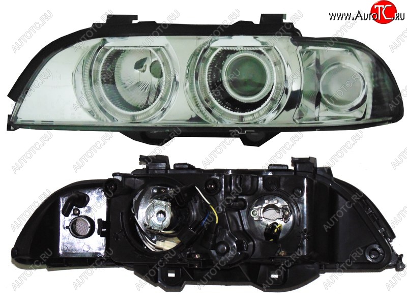 5 349 р. Левая передняя фара SAT (хрусталь) BMW 5 серия E39 седан дорестайлинг (1995-2000)  с доставкой в г. Калуга