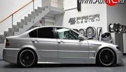 8 149 р. Пороги накладки Prior Design BMW 3 серия E46 седан дорестайлинг (1998-2001) (Неокрашенные)  с доставкой в г. Калуга. Увеличить фотографию 1