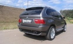 4 599 р. Накладка Storm на задний бампер  BMW X5  E53 (1999-2003) (Неокрашенная)  с доставкой в г. Калуга. Увеличить фотографию 1