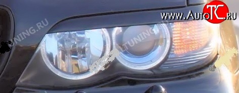1 829 р. Реснички на фары Drive  BMW X5  E53 (1999-2003) (Неокрашенные)  с доставкой в г. Калуга