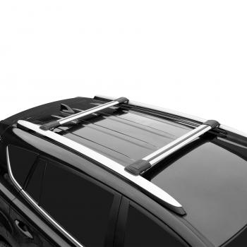 10 199 р. Багажник в сборе LUX Хантер L46 Ford Ranger RapCab дорестайлинг (2011-2016) (аэро-трэвэл (104-114 см), серый)  с доставкой в г. Калуга. Увеличить фотографию 3
