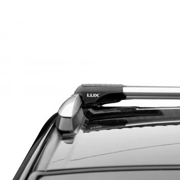 10 199 р. Багажник в сборе LUX Хантер L46 Ford Ranger RapCab дорестайлинг (2011-2016) (аэро-трэвэл (104-114 см), серый)  с доставкой в г. Калуга. Увеличить фотографию 4