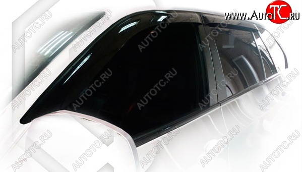 2 099 р. Дефлектора окон CA-Plastic  BMW X5  E70 (2006-2013) (Classic полупрозрачный, Без хром.молдинга)  с доставкой в г. Калуга