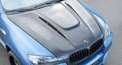 32 249 р. Пластиковый капот Hamman Style BMW X5 E70 рестайлинг (2010-2013) (Неокрашенный)  с доставкой в г. Калуга. Увеличить фотографию 1