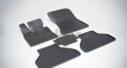 Износостойкие коврики в салон с рисунком Сетка SeiNtex Premium 4 шт. (резина) BMW (БМВ) X5 (Х5)  E70 (2006-2013) E70 дорестайлинг, рестайлинг