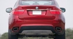 3 149 р. Накладка на крышку багажника СТ BMW X6 E71 рестайлинг (2012-2014)  с доставкой в г. Калуга. Увеличить фотографию 2