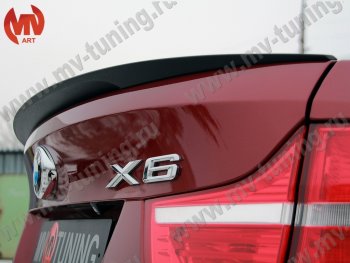 3 899 р. Лип спойлер Tuning-Sport BMW X6 E71 рестайлинг (2012-2014) (Неокрашенный)  с доставкой в г. Калуга. Увеличить фотографию 4