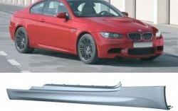 17 449 р. Пороги накладки E92 (Coupe) M-pakiet BMW 3 серия E92 купе дорестайлинг (2005-2010) (Неокрашенные)  с доставкой в г. Калуга. Увеличить фотографию 1