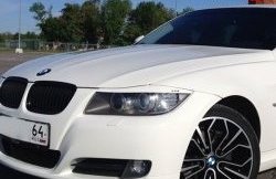 919 р. Комплект ресничек на фары M-VRS  BMW 3 серия ( E90,  E91) (2004-2012) (Без отверстий под светодиоды, Неокрашенные)  с доставкой в г. Калуга. Увеличить фотографию 2
