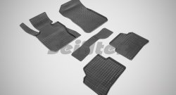 Износостойкие коврики в салон с рисунком Сетка SeiNtex Premium 4 шт. (резина) BMW 3 серия E91 универсал рестайлинг (2008-2012)