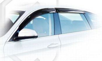 2 059 р. Дефлектора окон CA-Plastiс  BMW 3 серия  F30 (2012-2018) (Classic черный, Без хром.молдинга)  с доставкой в г. Калуга. Увеличить фотографию 1
