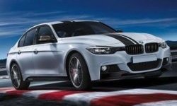 22 199 р. Пороги накладки M-performance BMW 3 серия F30 седан дорестайлинг (2012-2015) (Неокрашенные)  с доставкой в г. Калуга. Увеличить фотографию 3