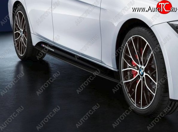 22 199 р. Пороги накладки M-performance BMW 3 серия F30 седан дорестайлинг (2012-2015) (Неокрашенные)  с доставкой в г. Калуга