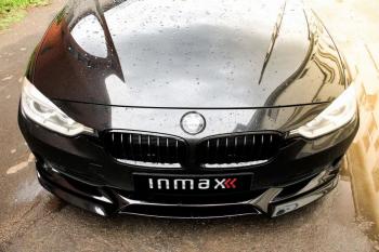 12 999 р. Юбка переднего бампера (Sport,Luxury, SE) INMAX BMW 3 серия F30 седан дорестайлинг (2012-2015) (Неокрашенный)  с доставкой в г. Калуга. Увеличить фотографию 3