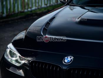 47 899 р. Капот с жабрами  BMW 3 серия  F30 (2012-2015) (Неокрашенный)  с доставкой в г. Калуга. Увеличить фотографию 5
