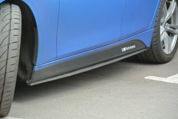 7 999 р. Накладки на пластиковые пороги M-Perfomance BMW 3 серия F30 седан дорестайлинг (2012-2015) (черный матовый)  с доставкой в г. Калуга. Увеличить фотографию 2