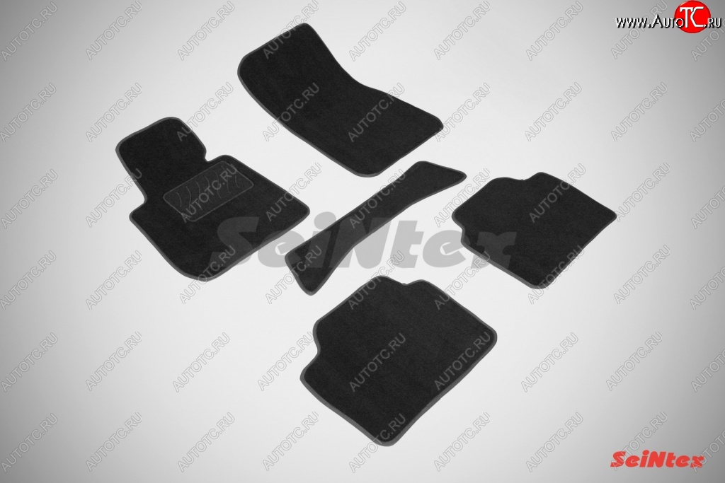 2 699 р. Комплект 3D ковриков в салон Seintexв  BMW 3 серия  F30 (2012-2018) (Чёрный)  с доставкой в г. Калуга
