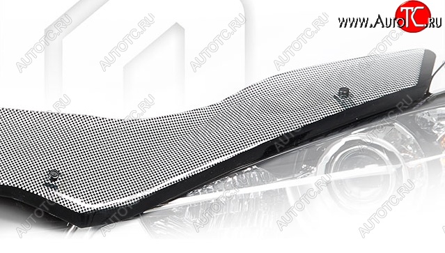 2 399 р. Дефлектор капота CA-Plastiс  BMW X1  E84 (2009-2015) (Шелкография черная)  с доставкой в г. Калуга