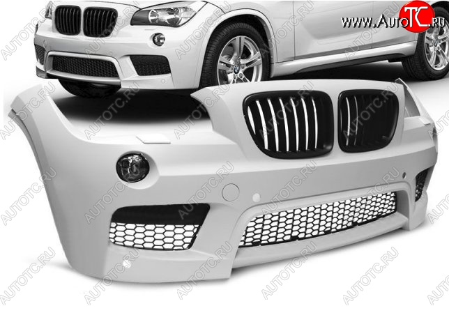 41 399 р. Передний бампер M-pakiet BMW X1 E84 (2009-2015) (Неокрашенный)  с доставкой в г. Калуга