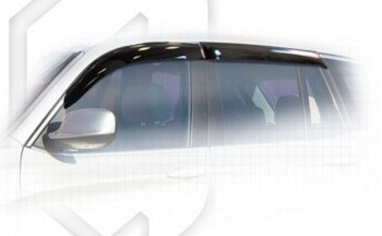 2 599 р. Дефлектора окон CA-Plastiс BMW X3 F25 рестайлинг (2014-2017) (Classic полупрозрачный, Без хром.молдинга)  с доставкой в г. Калуга. Увеличить фотографию 1