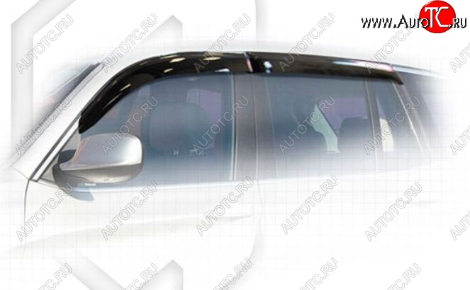 2 079 р. Дефлектора окон CA-Plastiс  BMW X3  F25 (2010-2017) (Classic полупрозрачный, Без хром.молдинга)  с доставкой в г. Калуга