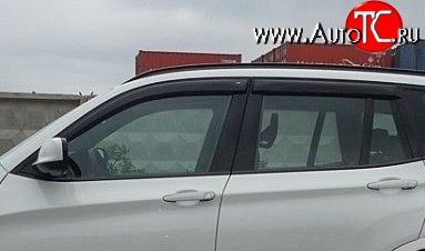 999 р. Комплект дефлекторов окон (ветровиков) 4 шт. Russtal BMW X3 F25 рестайлинг (2014-2017)  с доставкой в г. Калуга