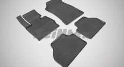 5 499 р. Износостойкие коврики в салон с рисунком Сетка SeiNtex Premium 4 шт. (резина)  BMW X3  F25 (2010-2014)  с доставкой в г. Калуга. Увеличить фотографию 1