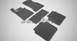 Износостойкие коврики в салон с рисунком Сетка SeiNtex Premium 4 шт. (резина) BMW X4 F26 (2014-2018)