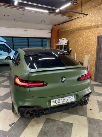 6 999 р. Лип спойлер X4M  BMW X4  G02 (2018-2024) (без окраски)  с доставкой в г. Калуга. Увеличить фотографию 3