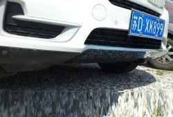 5 449 р. Накладка на передний бампер SuvStyle BMW X5 F15 (2013-2018) (Неокрашенная)  с доставкой в г. Калуга. Увеличить фотографию 1